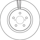 TRW Bremsscheibe DF6851 TRW Bremsscheibe DF6851