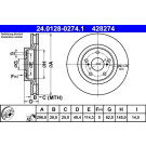 Bremsscheibe | 24.0128-0274.1