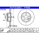 Bremsscheibe Alfa Bd. 147/156 97-10 | 24.0110-0209.1