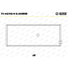 GLYCO Pleuellager 71-4278/4 0.50mm
