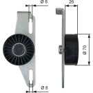 GATES Spannrolle T39393 DriveAlign™