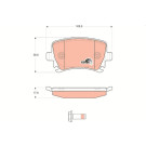 Bremsklötze HA | AUDI,SEAT,SKODA,VW Golf V,VI 06 | GDB1622