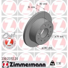 ZIMMERMANN Bremsscheibe | 230.2372.20