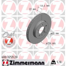 ZIMMERMANN Bremsscheibe | 600.3259.20