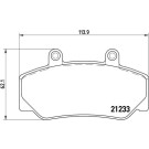 BREMBO Bremsklötze VA | VOLVO 740/760/780/940/960 90 | P 86 006