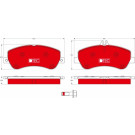 Bremsbelagsatz Db P. X204 2.0-3.5 4-Matic 08-15 Dtec Cotec | GDB1798DTE
