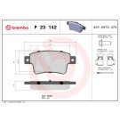 BREMBO Bremsklötze HA | FIAT PUNTO 09 | P 23 142