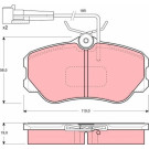Bremsklötze VA | ALFA 164,FIAT,LANCIA Thema 84 | GDB1095