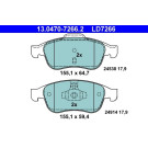Bremsbelagsatz Renault P. Captur/Fluence/Megane/Scenic 08- Keramik | 13.0470-7266.2