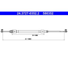 ATE Handbremsseil Seilzug Festellbremse 24.3727-0352.2 ATE Handbremsseil Seilzug Festellbremse 24.3727-0352.2