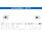 ATE Bremsleitung 24.5104-0600.3
