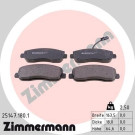 ZIMMERMANN Bremsbelagsatz, Scheibenbremse | 25147.180.1