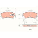 Bremsbelagsatz Mitsubishi P. Spac | GDB1317