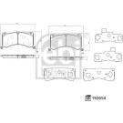 FEBI BILSTEIN Bremsbelagsatz, Scheibenbremse 192654