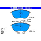 Bremsbelagsatz Fiat P. Bravo 07-/Stilo 01 | 13.0460-3983.2