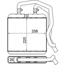 Wärmetauscher, Innenraumheizung BEHR AH 12 000S