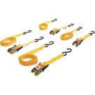 BGS Knarren-Spannband-Satz | mit schweren Haken | 5 m x 25 mm | 4-tlg | 6831