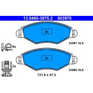 Bremsbelagsatz Peugeot S. 206/306 1.1-1.6/1.4-1.9D 94 | 13.0460-3975.2