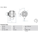Lichtmaschine | NISSAN Pulsar,RENAULT 12 | 0 986 084 690