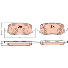 Bremsklötze VA | FORD Puma 19 | GDB2367