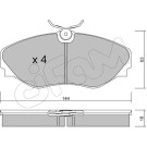 CIFAM Bremsbelagsatz, Scheibenbremse 822-338-0