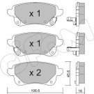 CIFAM Bremsbelagsatz, Scheibenbremse 822-1112-1