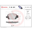 BREMBO Bremsklötze HA | OPEL Corsa Tigra 00-10 | P 59 037