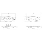 BREMBO Bremsklötze VA | FIAT Panda Lancia Ypsilon 11 | P 11 031