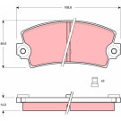 Bremsklötze HA | RENAULT Espace,5,18,21 84 | GDB149