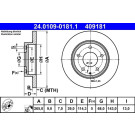 Bremsscheibe Mazda T. 3 1.5-2.2D 13 | 24.0109-0181.1