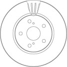 Bremsscheibe | TOYOTA C-HR,Corolla 16 | DF6986S