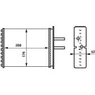 Wärmetauscher, Innenraumheizung BEHR AH 161 000S