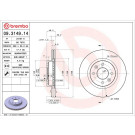 72 481 015 Bremsscheibe VA | RENAULT 18,25,Espace 85 | 09.3149.14