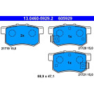 Bremsbelagsatz Honda T. Accord/Civic 1.4-2.2 90 | 13.0460-5929.2