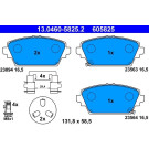 Bremsbelagsatz Nissan P. Almera/Primera 00 | 13.0460-5825.2