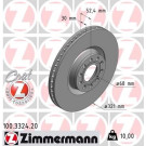 ZIMMERMANN Bremsscheibe | 100.3324.20