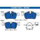 BREMSBELAGSATZ, SCHEIBENBREMSE | 13.0460-7364.2