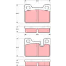 TRW Bremsbeläge GDB247