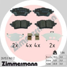 ZIMMERMANN Bremsbelagsatz, Scheibenbremse | 26153.160.2