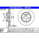 Bremsscheibe | 24.0122-0314.1