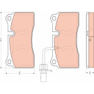 Bremsklötze HA | AUDI R8 07 | GDB1731
