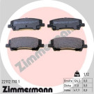 ZIMMERMANN Bremsbelagsatz, Scheibenbremse | 22112.170.1
