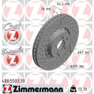 ZIMMERMANN Bremsscheibe 400.5503.70 Formula Z
