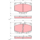 TRW Bremsbeläge GDB1133