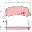Bremsbelagsatz Toyota T. Camry/Carina/Celica 1,6-3,0 86-01 | GDB1168