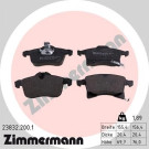 ZIMMERMANN Bremsbelagsatz, Scheibenbremse | 23832.200.1