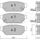 CIFAM Bremsbelagsatz, Scheibenbremse 822-396-0