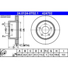 Bremsscheibe | 24.0124-0702.1