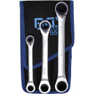 BGS Ratschen-Ringschlüssel-Satz | umschaltbar | """"4-in-1"""" | 3-tlg | 1556