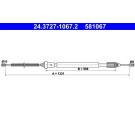 ATE Handbremsseil Seilzug Festellbremse 24.3727-1067.2